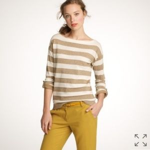J. Crew Metallic Stripe Sweater size small nwot